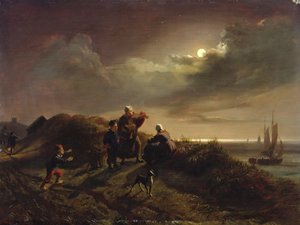 Na costa perto de Scheveningen, 1842